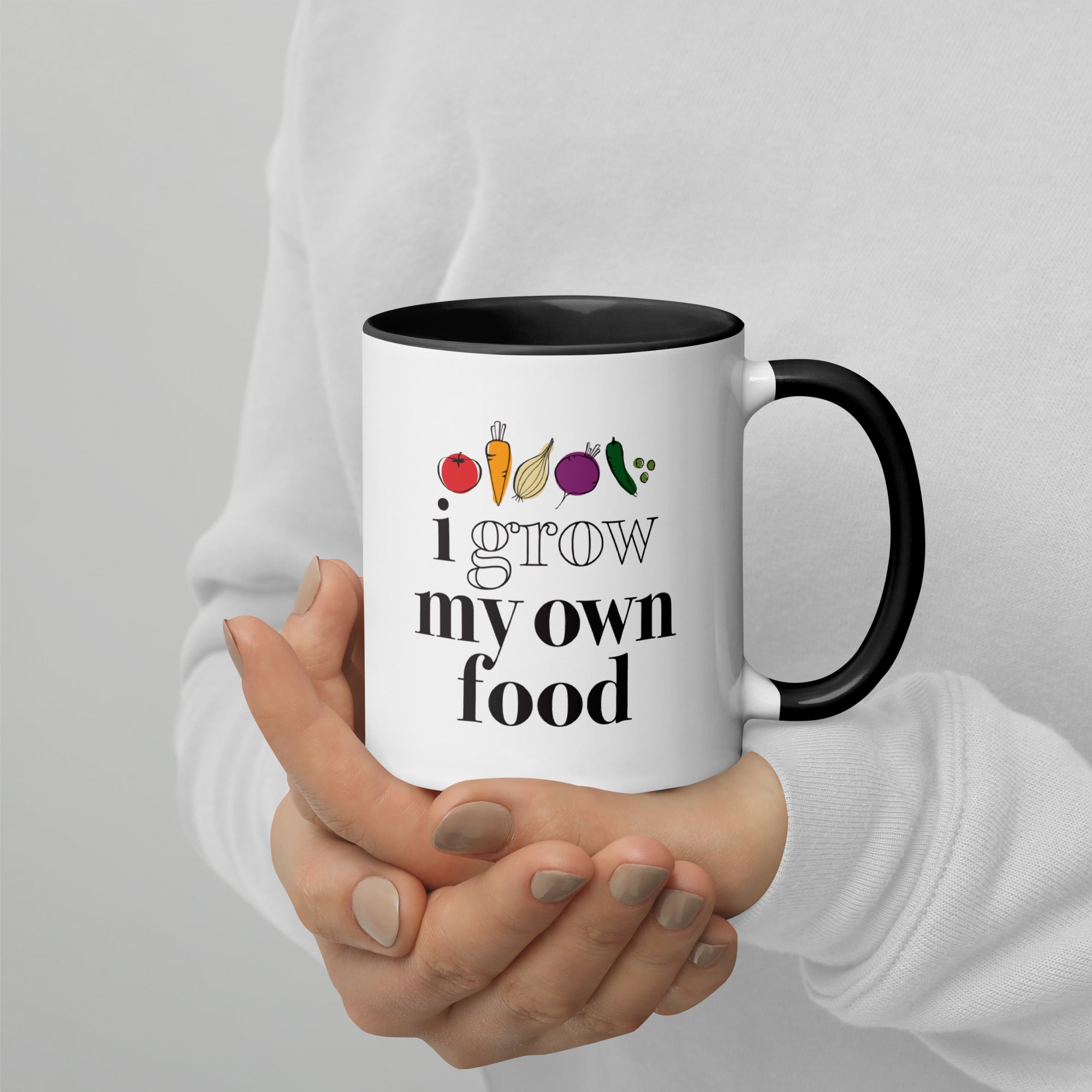 "I Grow My Own Food" Ceramic Mug, 11 oz